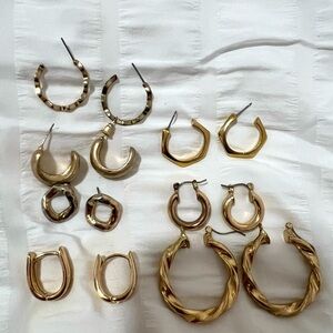 Lot of hoop earrings from urban outfitters